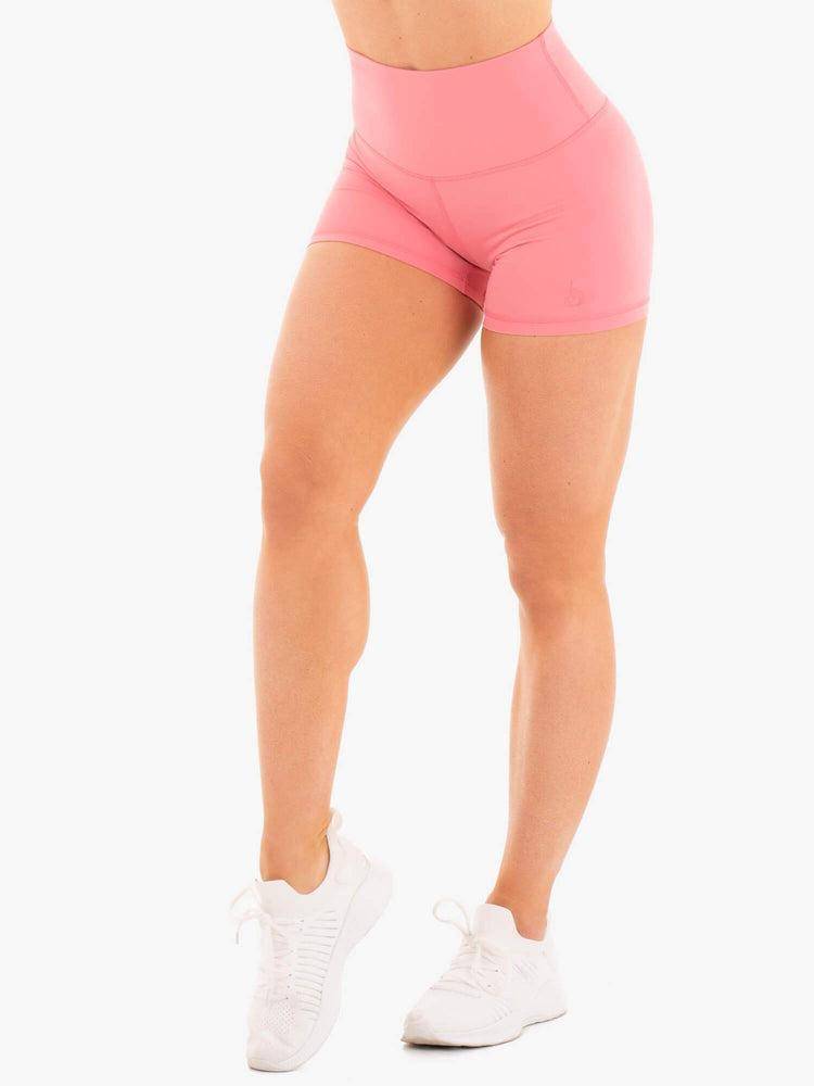 Szorty Damskie Ryderwear Women Shorts NKD High Waisted Różowe | PL1960DN