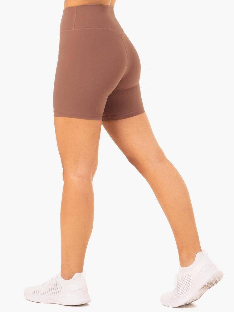 Szorty Damskie Ryderwear Women Shorts NKD Refine High Waisted Beżowe | PL1998NB