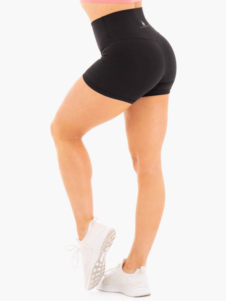 Szorty Damskie Ryderwear Women Shorts NKD High Waisted Czarne | PL2099CE