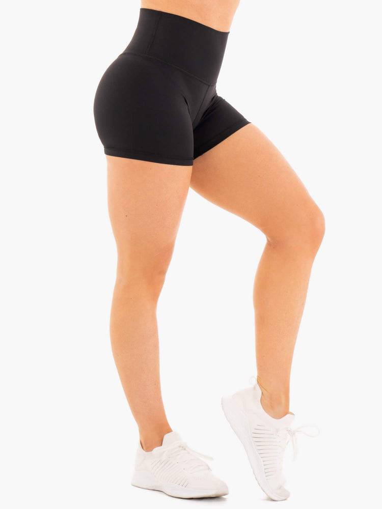 Szorty Damskie Ryderwear Women Shorts NKD High Waisted Czarne | PL2099CE