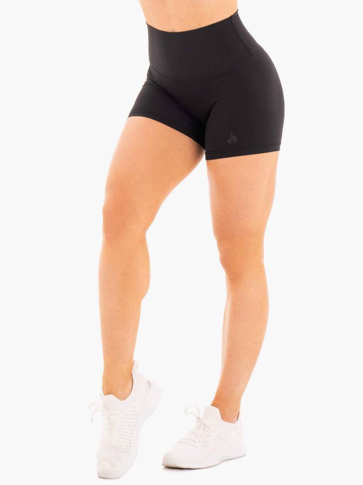 Szorty Damskie Ryderwear Women Shorts NKD High Waisted Czarne | PL2099CE