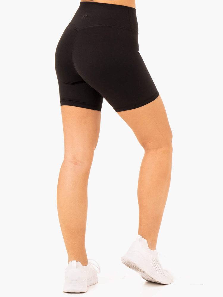 Szorty Damskie Ryderwear Women Shorts NKD Refine High Waisted Czarne | PL2143FM