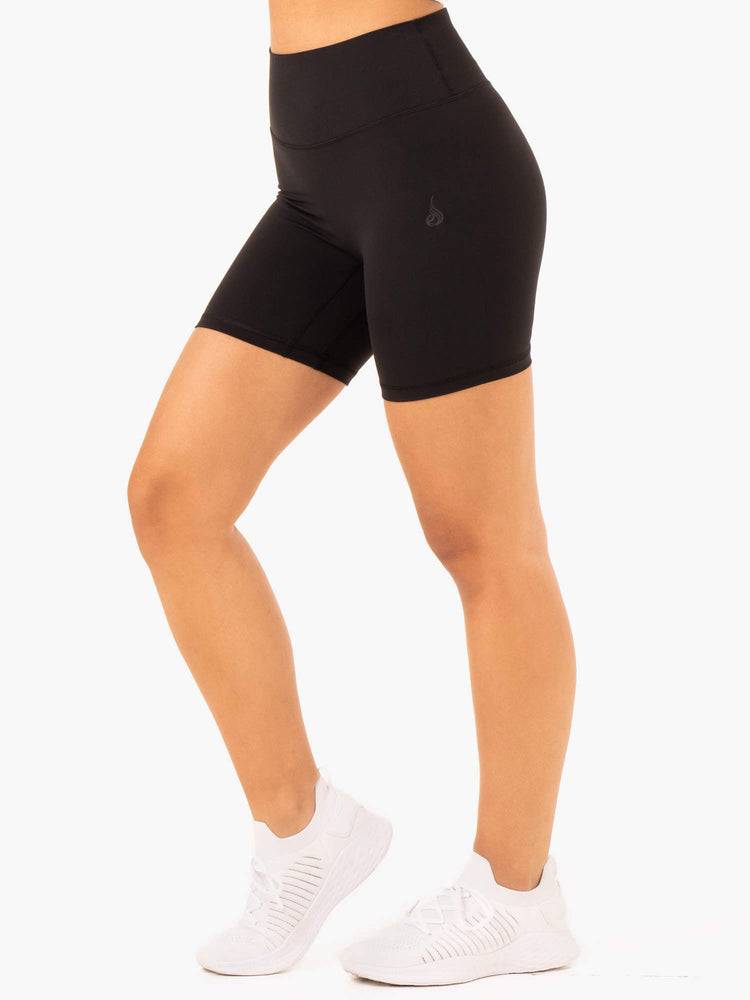 Szorty Damskie Ryderwear Women Shorts NKD Refine High Waisted Czarne | PL2143FM