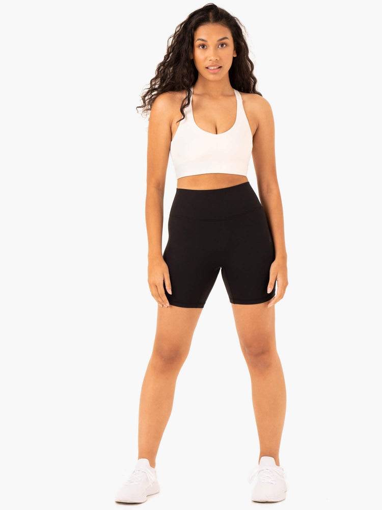 Szorty Damskie Ryderwear Women Shorts NKD Refine High Waisted Czarne | PL2143FM