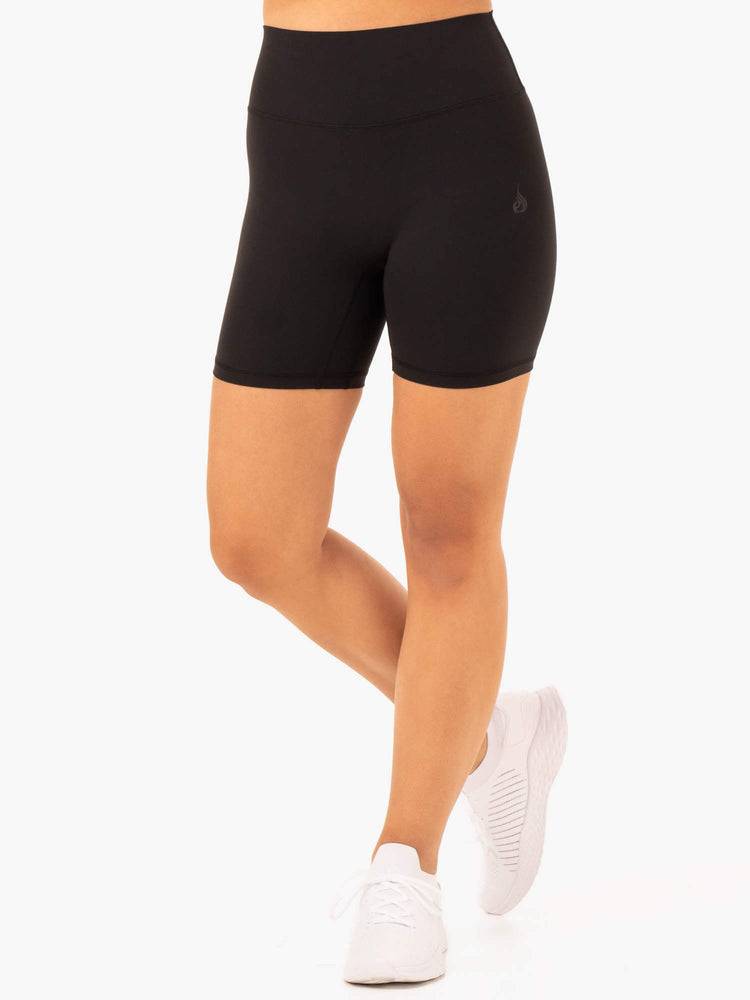 Szorty Damskie Ryderwear Women Shorts NKD Refine High Waisted Czarne | PL2143FM