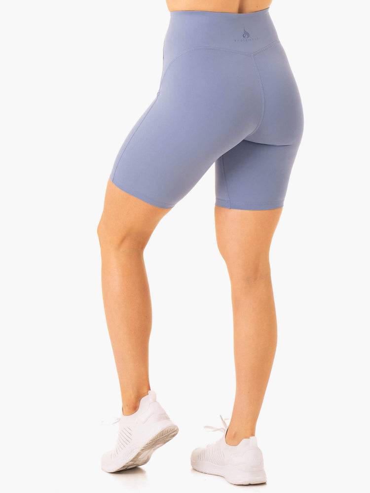 Szorty Damskie Ryderwear Women Shorts NKD Frame High Waisted Bike Niebieskie | PL2171HK