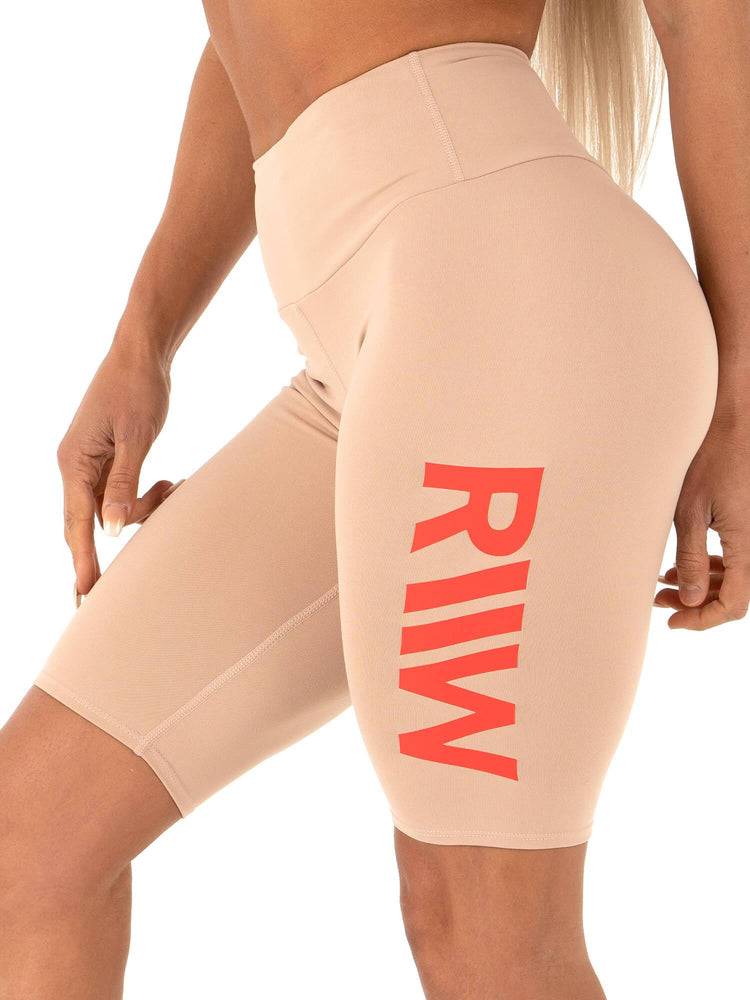 Szorty Damskie Ryderwear Women Shorts Neonude Scrunch Bum Bike Brązowe | PL2219SO