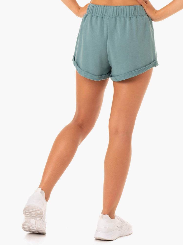 Szorty Damskie Ryderwear Women Shorts Off Duty Fleece Oliwkowe | PL2196GL