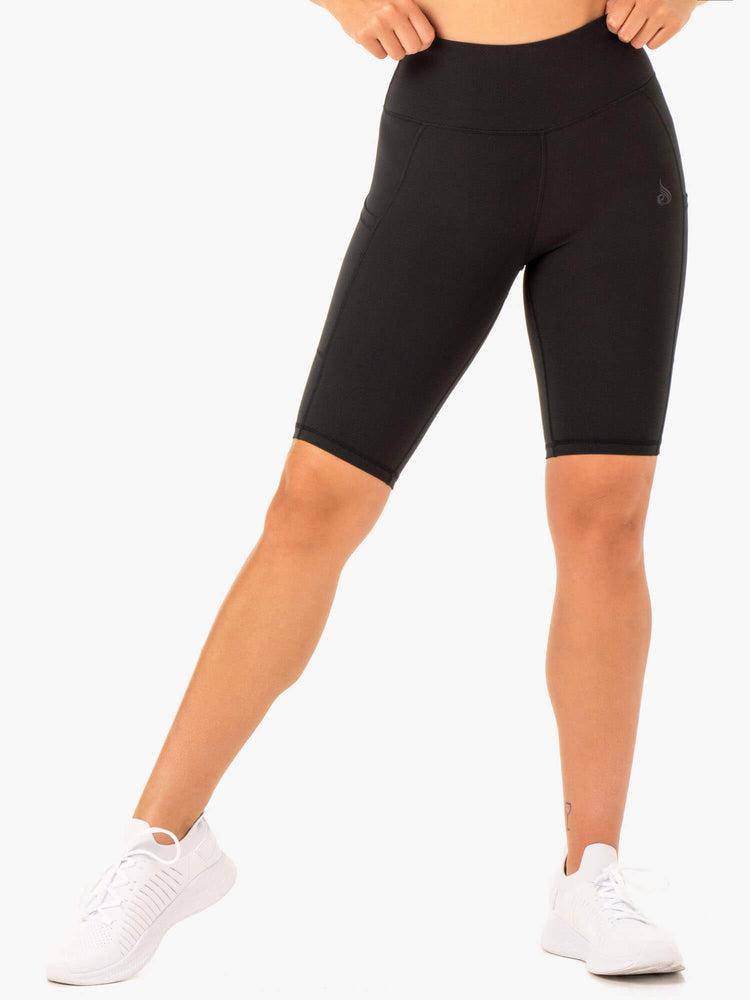 Szorty Damskie Ryderwear Women Shorts Reset High Waisted Pocket Bike Czarne | PL2008OR