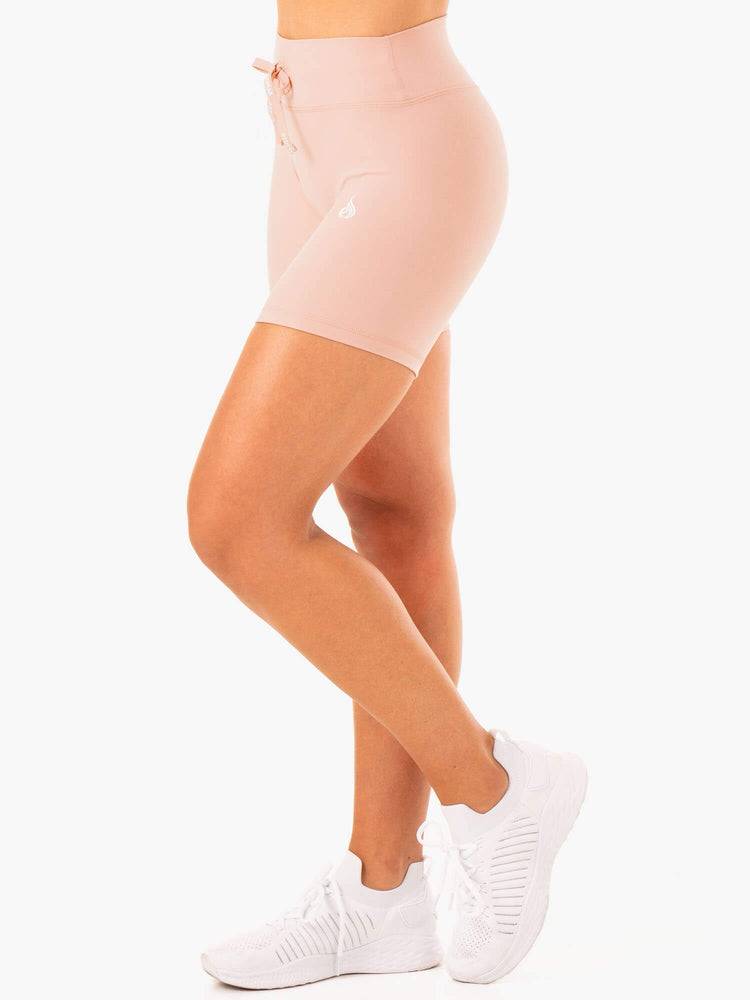 Szorty Damskie Ryderwear Women Shorts Replay High Waisted Beżowe | PL2057YU