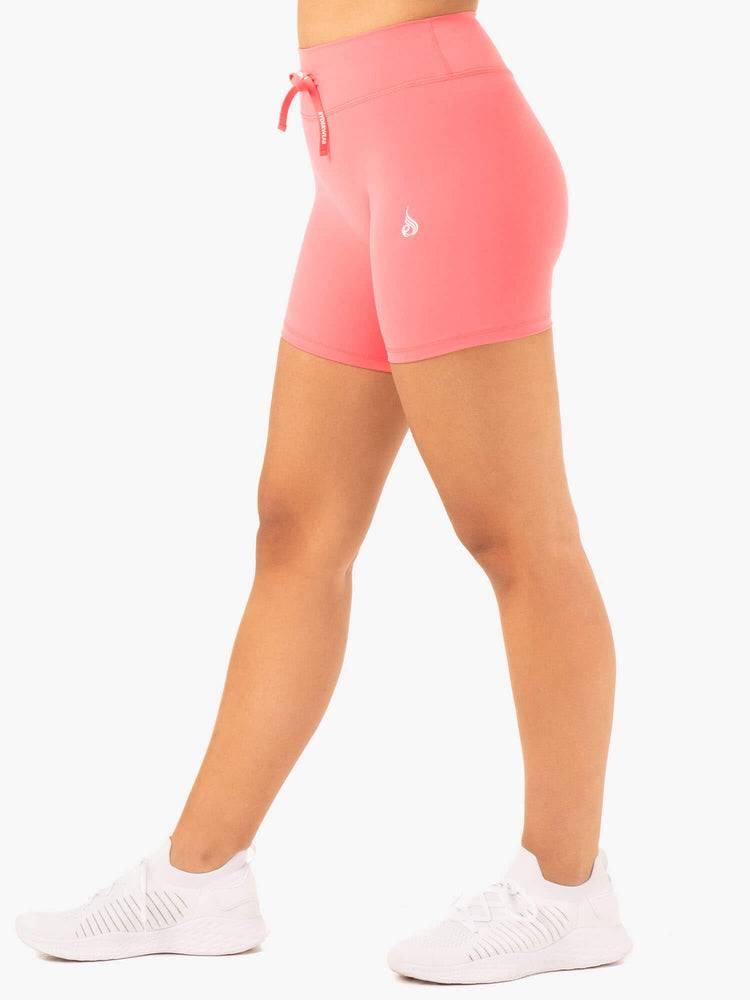 Szorty Damskie Ryderwear Women Shorts Replay High Waisted Koralowe | PL2066GL