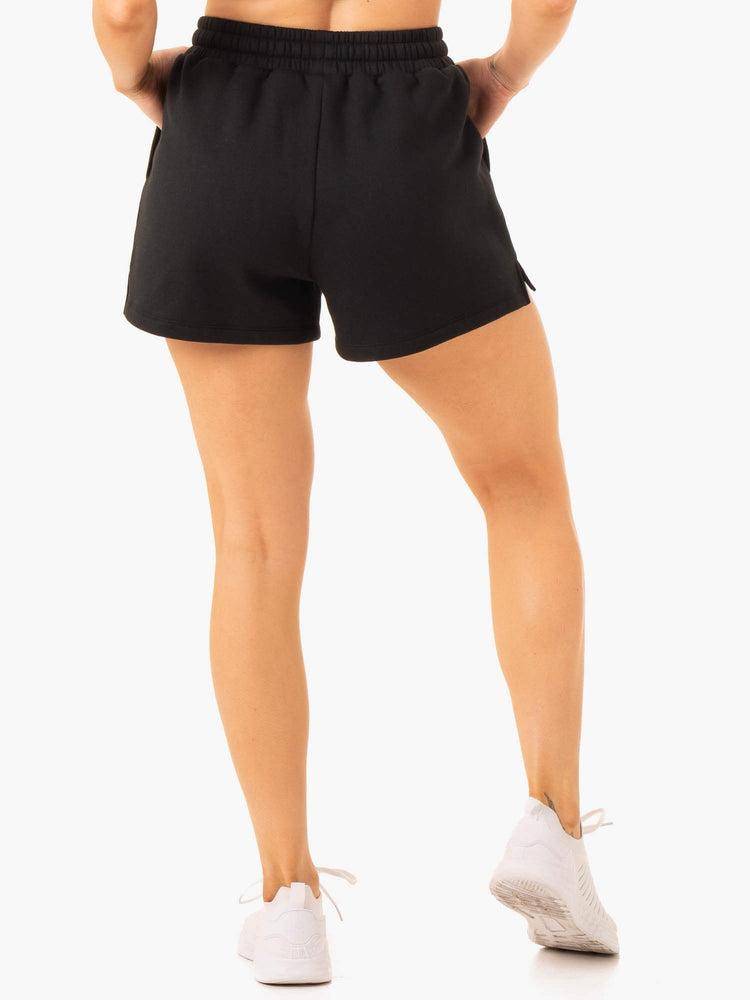 Szorty Damskie Ryderwear Women Shorts Restore Track Czarne | PL2078QZ