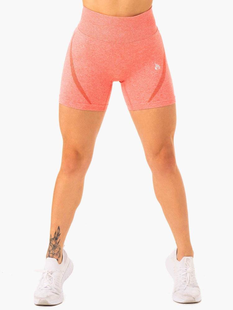 Szorty Damskie Ryderwear Women Shorts Sculpt Seamless Koralowe | PL2162UT