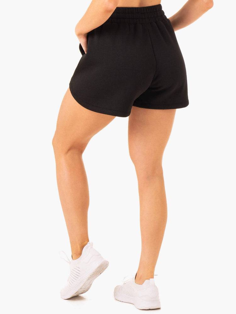 Szorty Damskie Ryderwear Women Shorts Sideline Track Czarne | PL2022VD