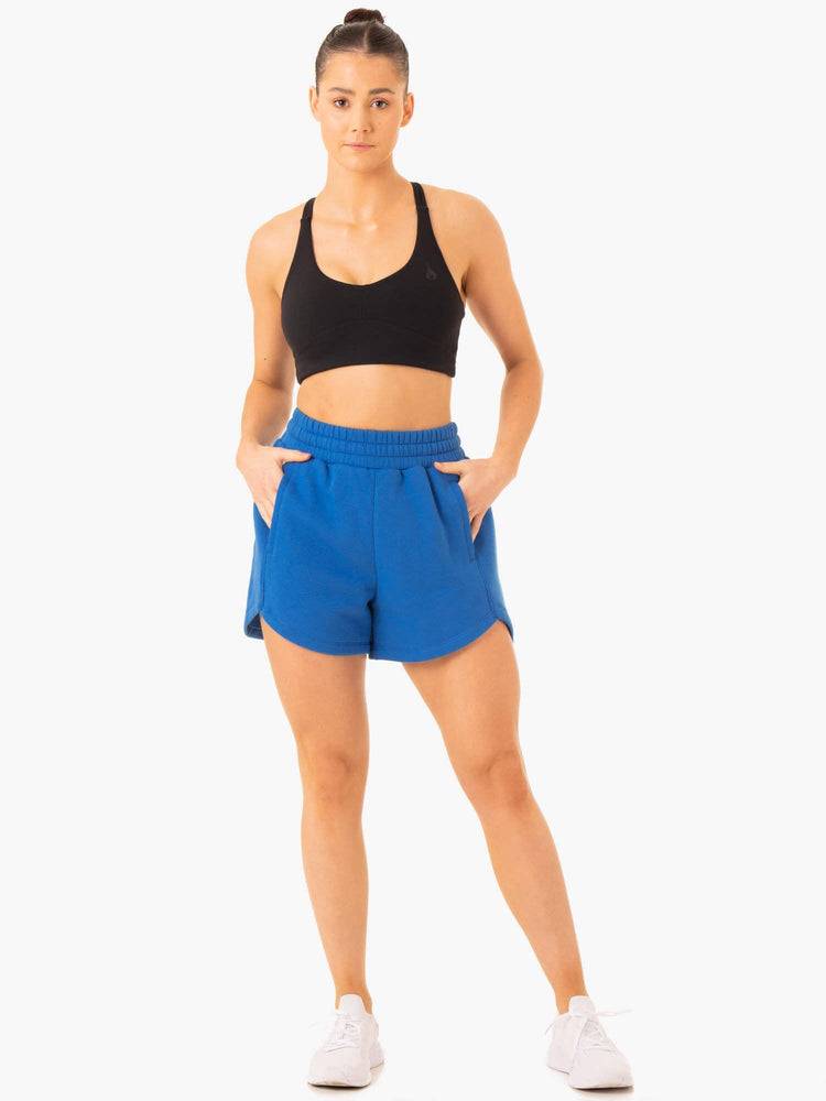 Szorty Damskie Ryderwear Women Shorts Sideline Track Jasny Niebieskie | PL2059IS