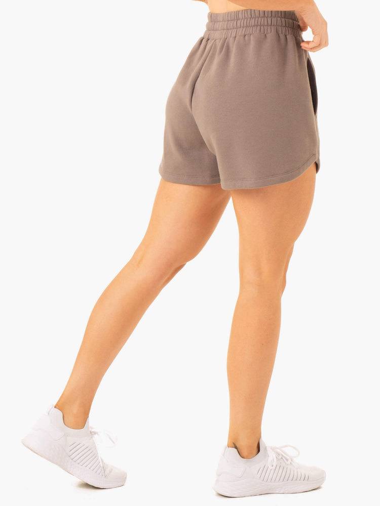 Szorty Damskie Ryderwear Women Shorts Sideline Track Szare Brązowe | PL2194DN