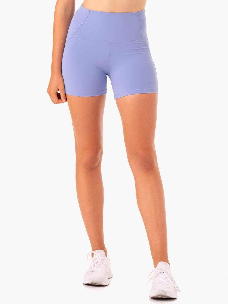 Szorty Damskie Ryderwear Women Shorts Sola High Waisted Fioletowe | PL2140AP