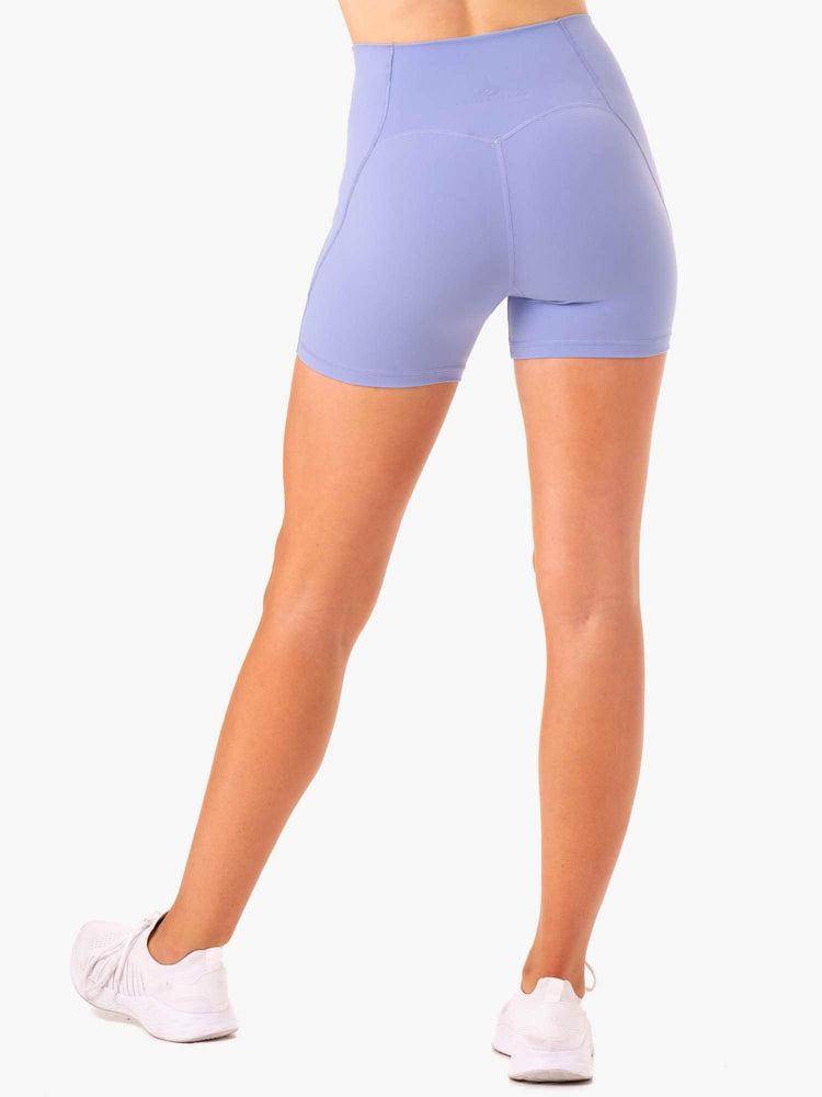 Szorty Damskie Ryderwear Women Shorts Sola High Waisted Fioletowe | PL2140AP