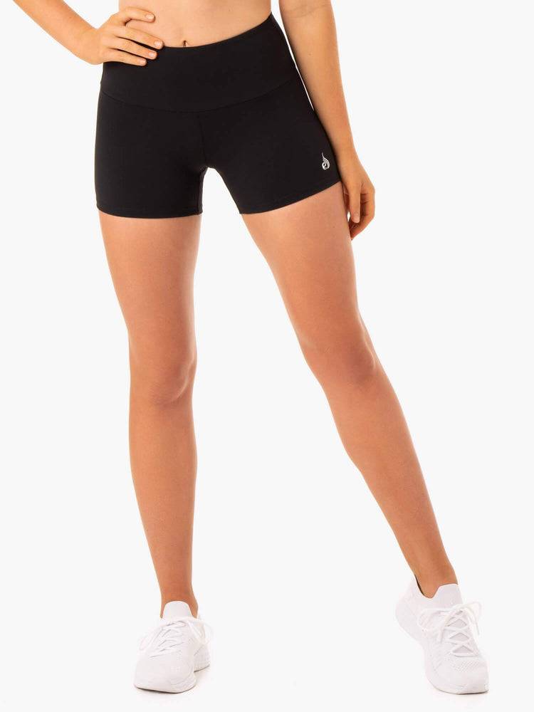 Szorty Damskie Ryderwear Women Shorts Staples Scrunch Bum Booty Czarne | PL1948QZ