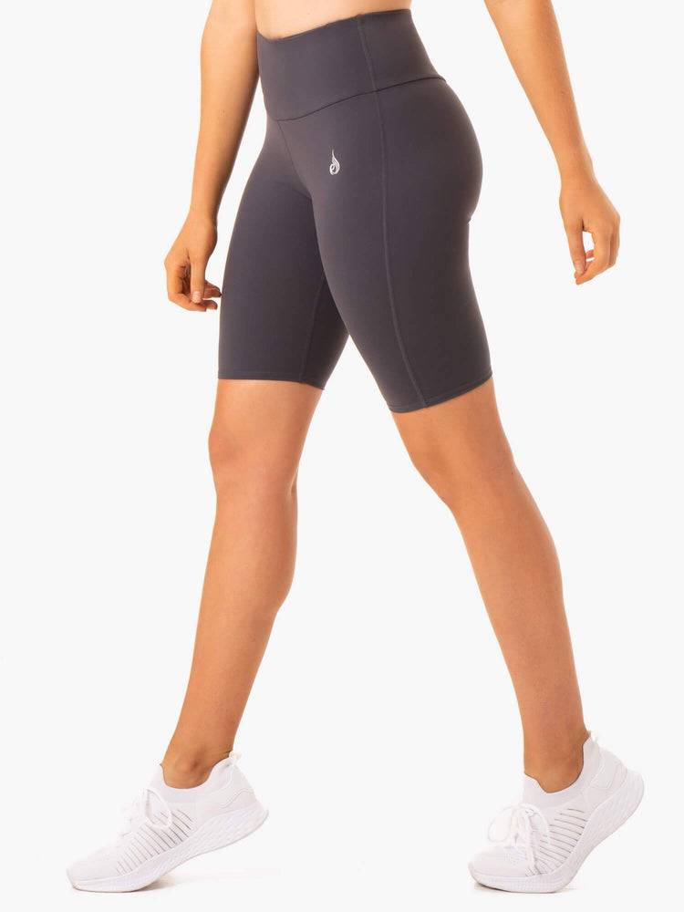 Szorty Damskie Ryderwear Women Shorts Staples Scrunch Bum Bike Szare | PL1994XF