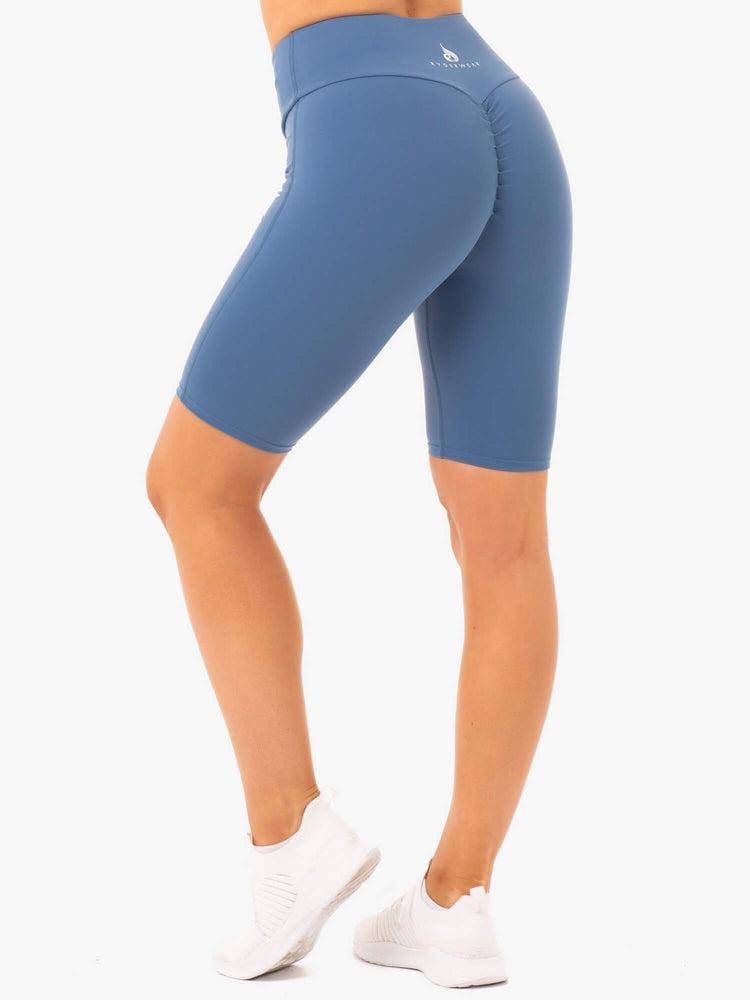 Szorty Damskie Ryderwear Women Shorts Staples Bike Szare Niebieskie | PL2019ZG