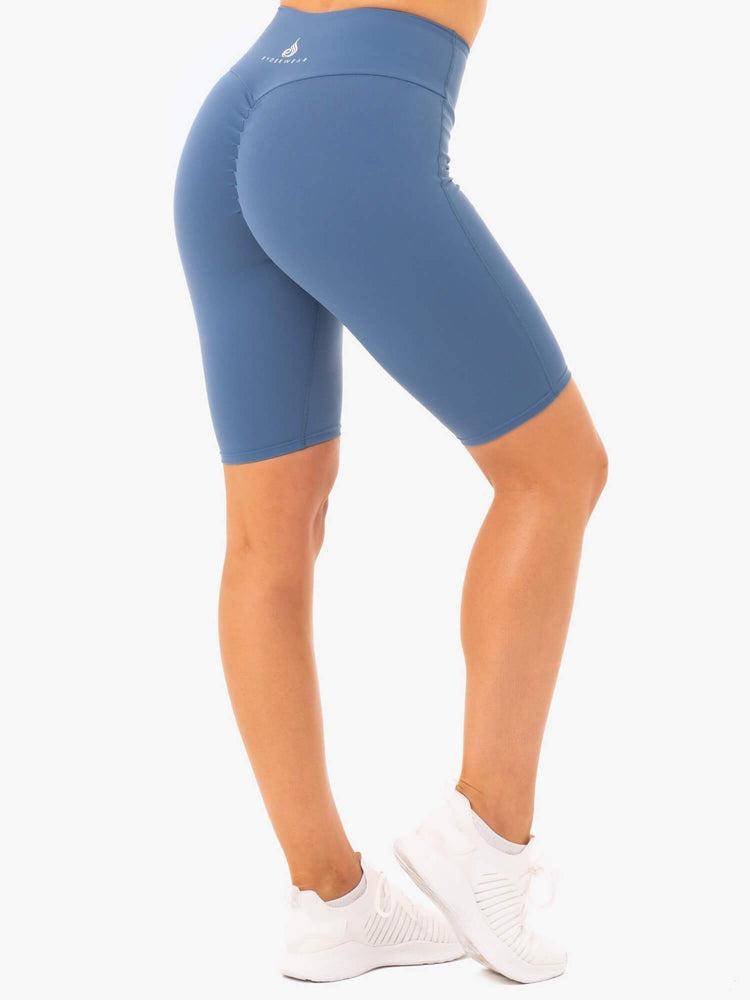 Szorty Damskie Ryderwear Women Shorts Staples Bike Szare Niebieskie | PL2019ZG