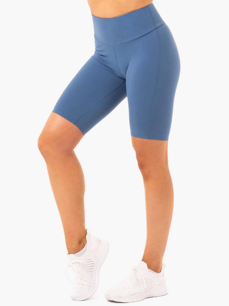 Szorty Damskie Ryderwear Women Shorts Staples Bike Szare Niebieskie | PL2019ZG