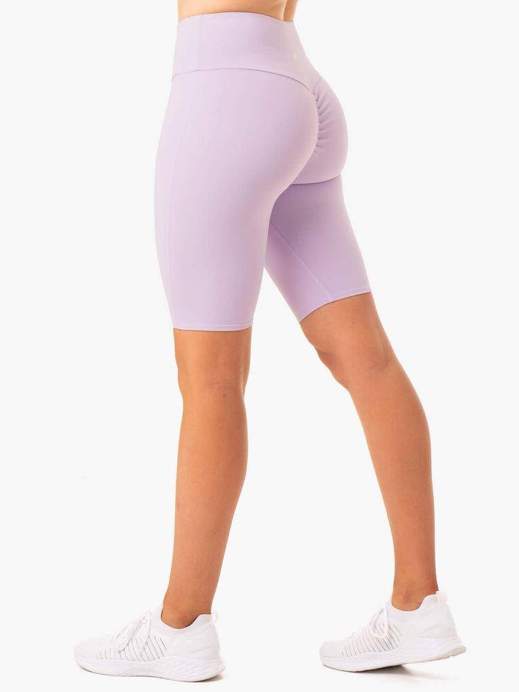 Szorty Damskie Ryderwear Women Shorts Staples Scrunch Bum Bike Fioletowe | PL2023BC