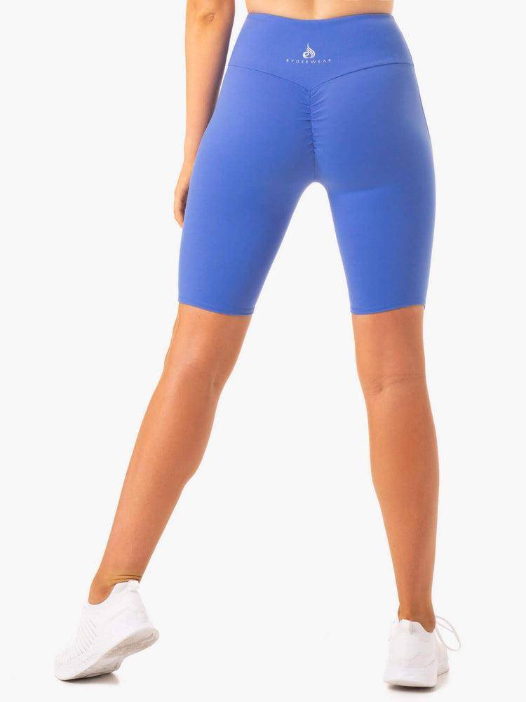 Szorty Damskie Ryderwear Women Shorts Staples Scrunch Bum Bike Niebieskie | PL2027WY