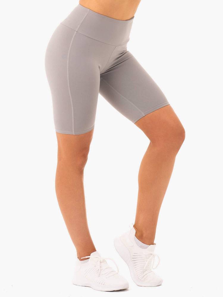 Szorty Damskie Ryderwear Women Shorts Staples Bike Szare | PL2035PQ