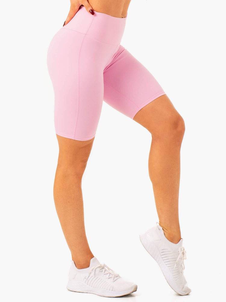 Szorty Damskie Ryderwear Women Shorts Staples Scrunch Bum Bike Różowe | PL2074VD