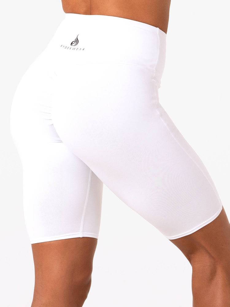 Szorty Damskie Ryderwear Women Shorts Staples Bike Białe | PL2144GL