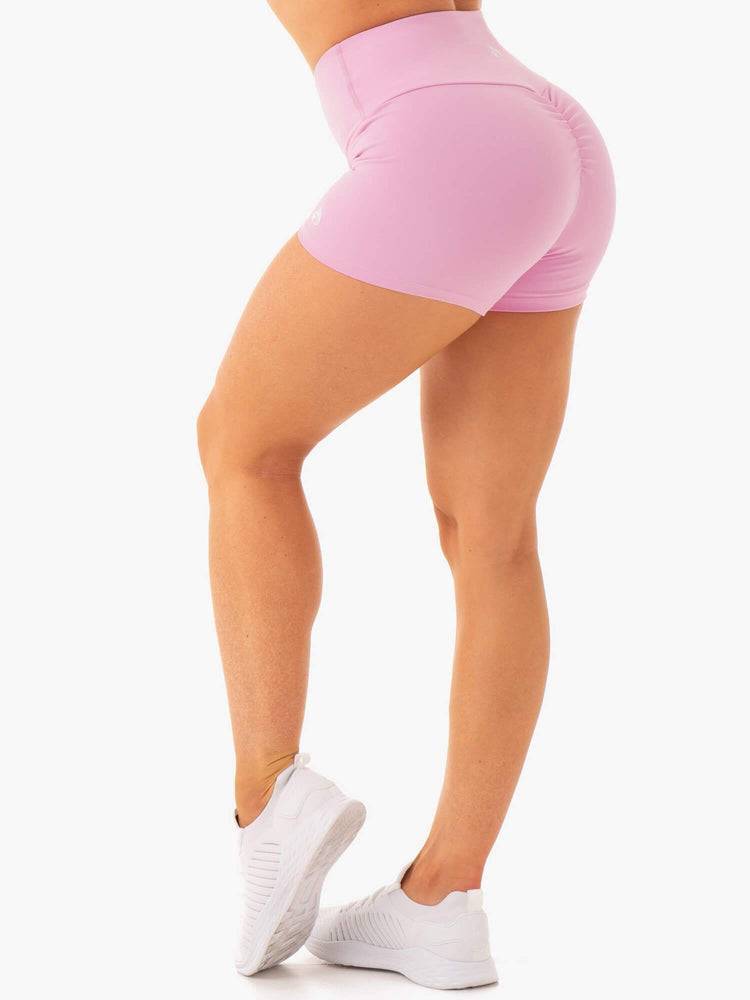 Szorty Damskie Ryderwear Women Shorts Staples Scrunch Bum Booty Różowe | PL2153BC