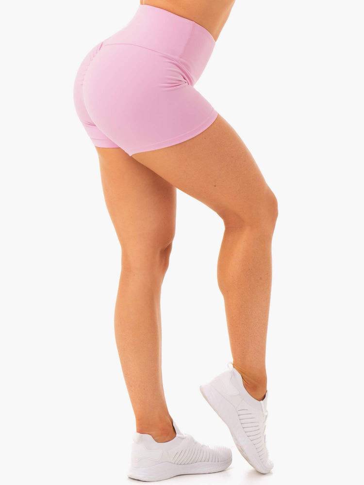 Szorty Damskie Ryderwear Women Shorts Staples Scrunch Bum Booty Różowe | PL2153BC