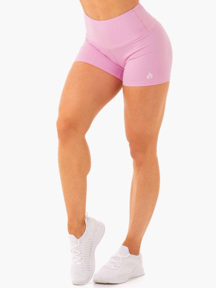 Szorty Damskie Ryderwear Women Shorts Staples Scrunch Bum Booty Różowe | PL2153BC