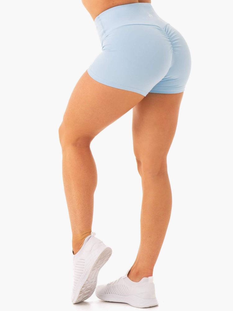 Szorty Damskie Ryderwear Women Shorts Staples Scrunch Bum Booty Niebieskie | PL2205BC