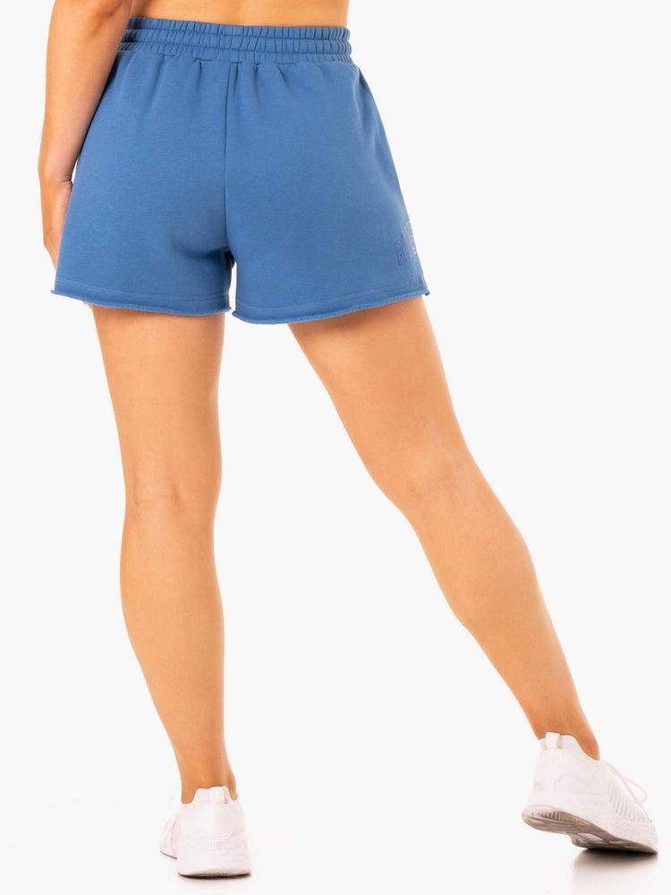 Szorty Damskie Ryderwear Women Shorts Ultimate Longline Track Niebieskie | PL2055RW