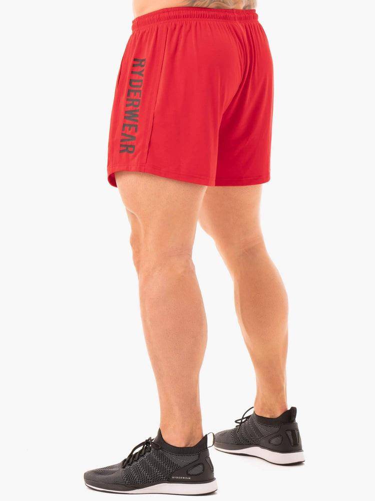 Szorty Męskie Ryderwear Men Shorts Arnie Czerwone | PL2802VD