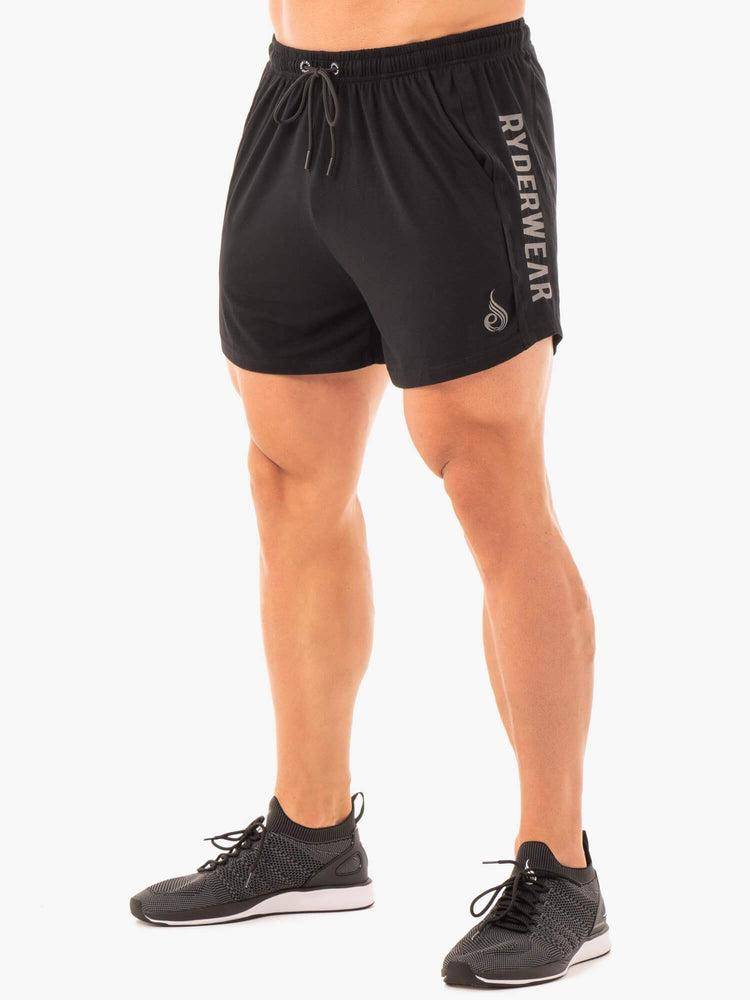 Szorty Męskie Ryderwear Men Shorts Arnie Czarne | PL2805ZG