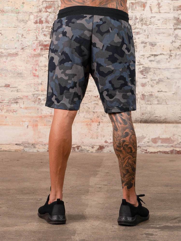 Szorty Męskie Ryderwear Men Shorts Camo Track Czarne Camo | PL2795RW