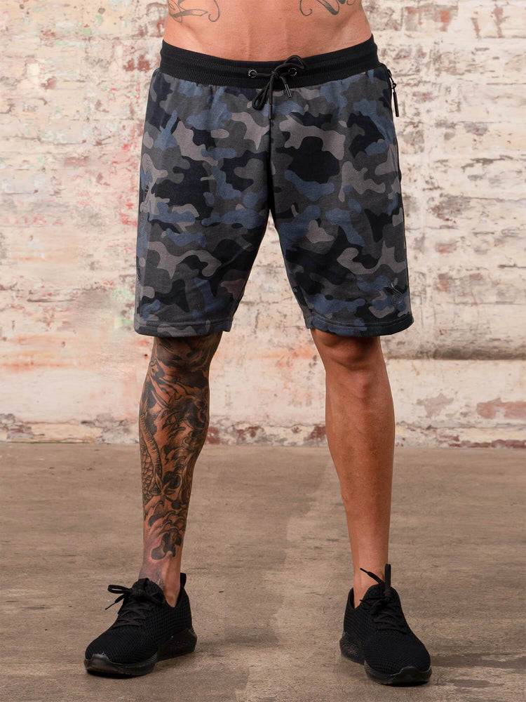 Szorty Męskie Ryderwear Men Shorts Camo Track Czarne Camo | PL2795RW