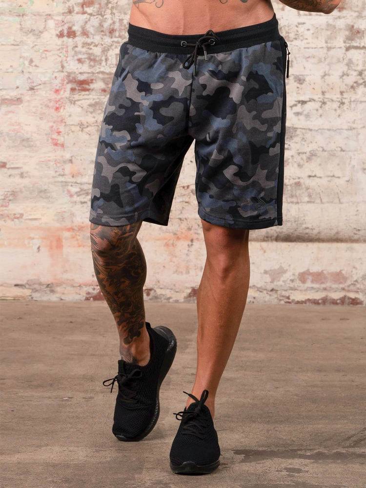 Szorty Męskie Ryderwear Men Shorts Camo Track Czarne Camo | PL2795RW