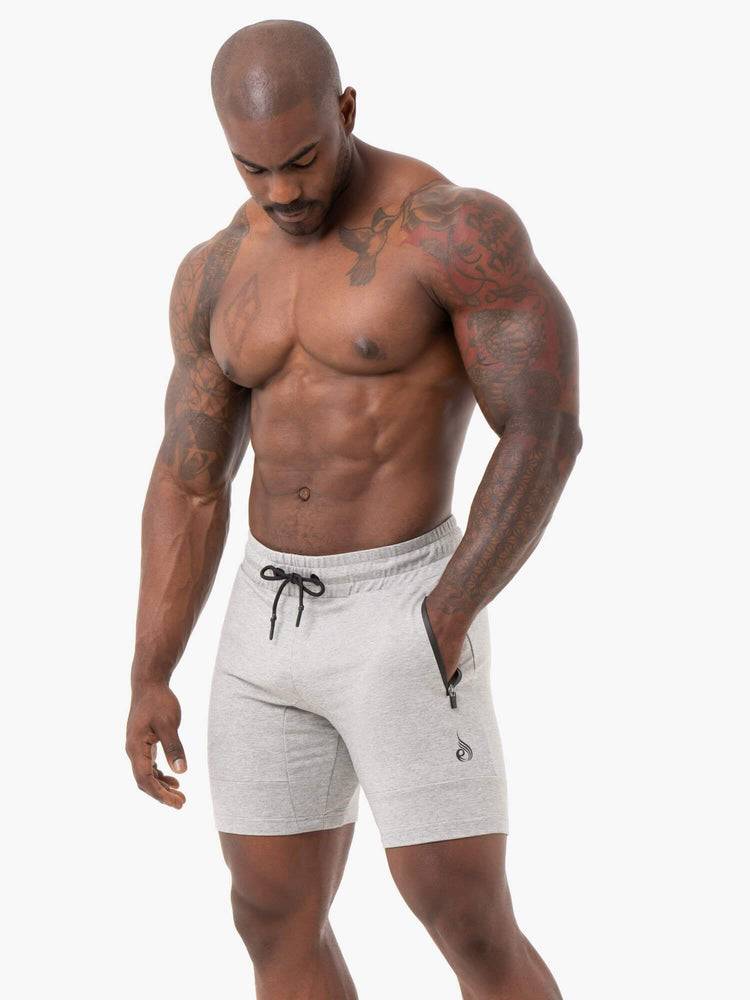 Szorty Męskie Ryderwear Men Shorts Energy Track Szare | PL2789PQ