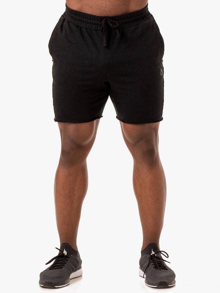 Szorty Męskie Ryderwear Men Shorts Force Track Czarne | PL2782NB