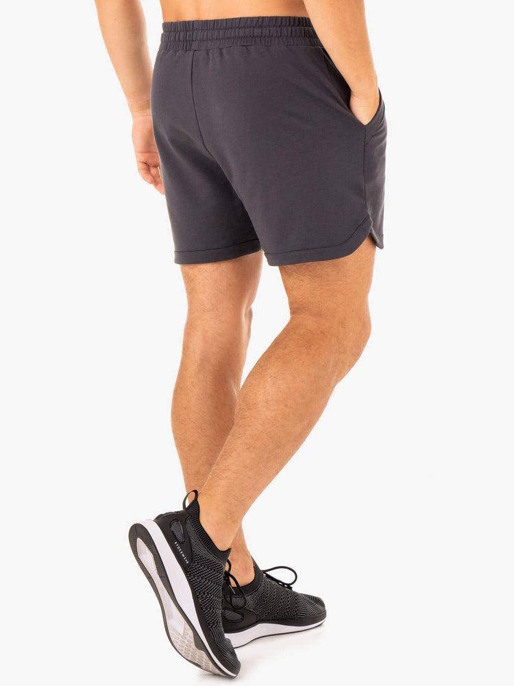 Szorty Męskie Ryderwear Men Shorts Optimal Gym Szare | PL2765HK