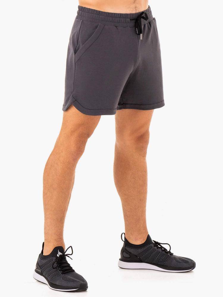 Szorty Męskie Ryderwear Men Shorts Optimal Gym Szare | PL2765HK