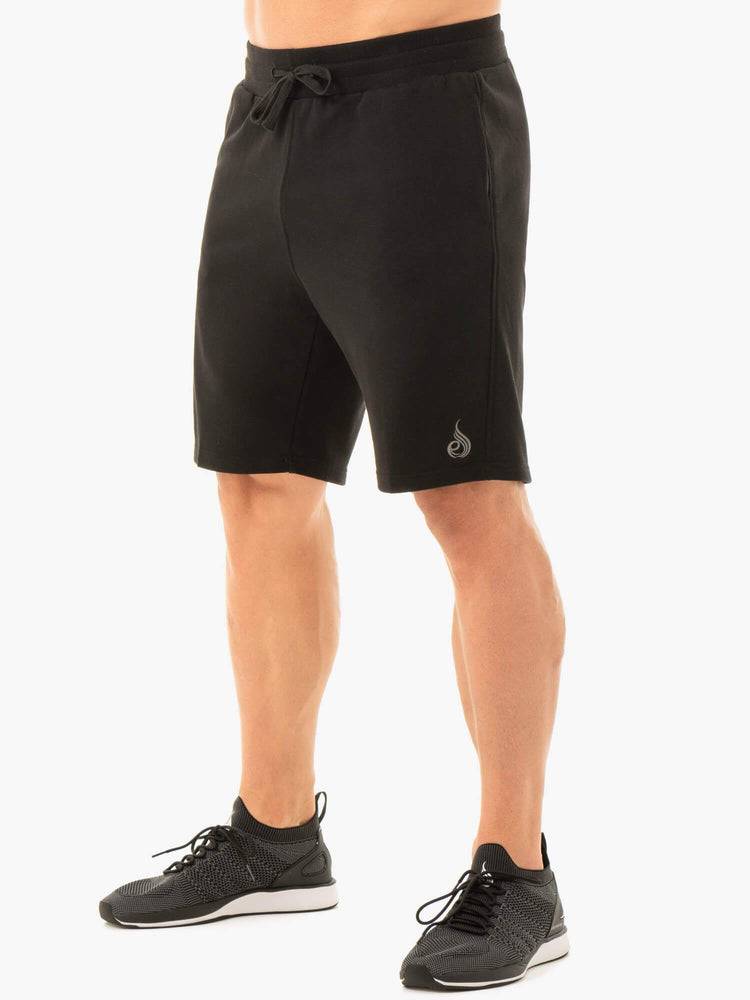 Szorty Męskie Ryderwear Men Shorts Original Track Czarne | PL2763JJ