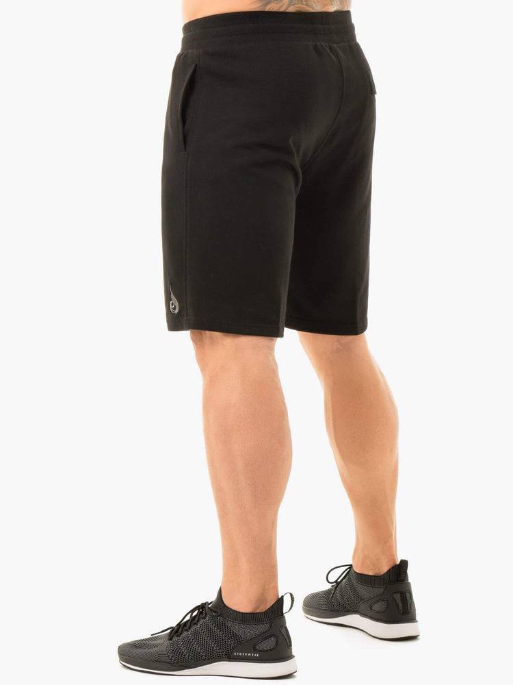 Szorty Męskie Ryderwear Men Shorts Original Track Czarne | PL2763JJ