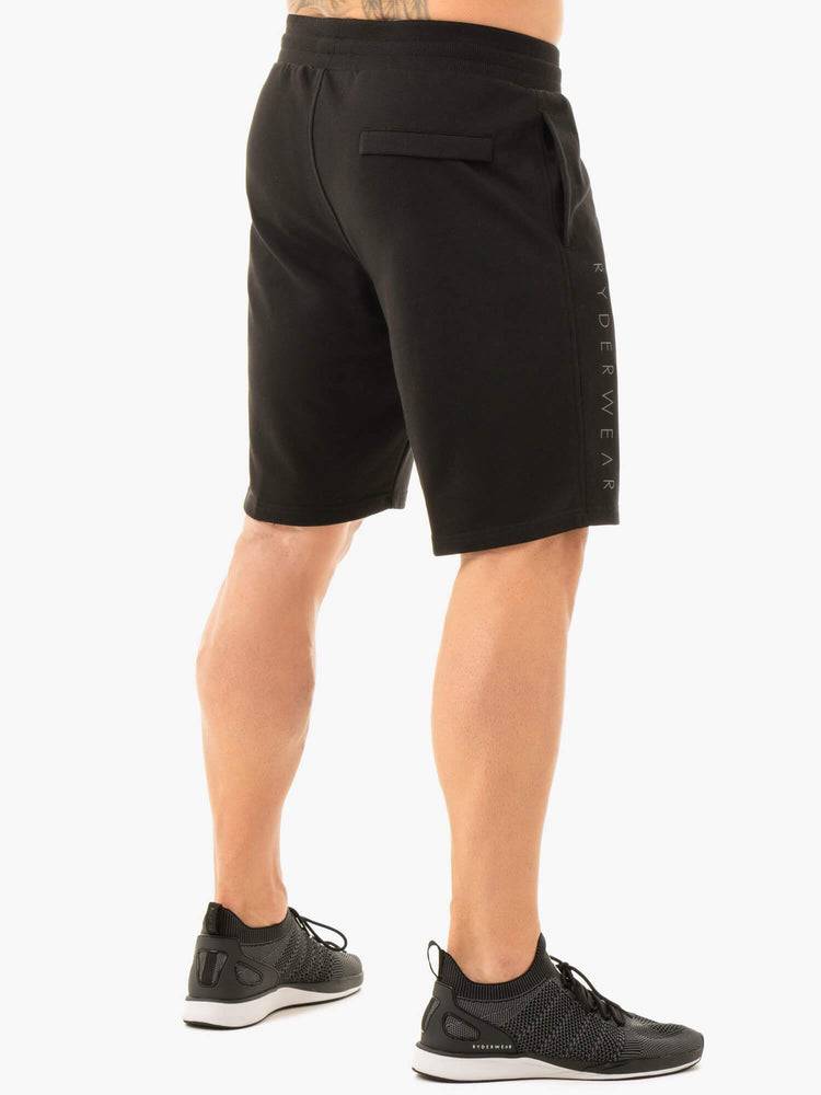 Szorty Męskie Ryderwear Men Shorts Original Track Czarne | PL2763JJ