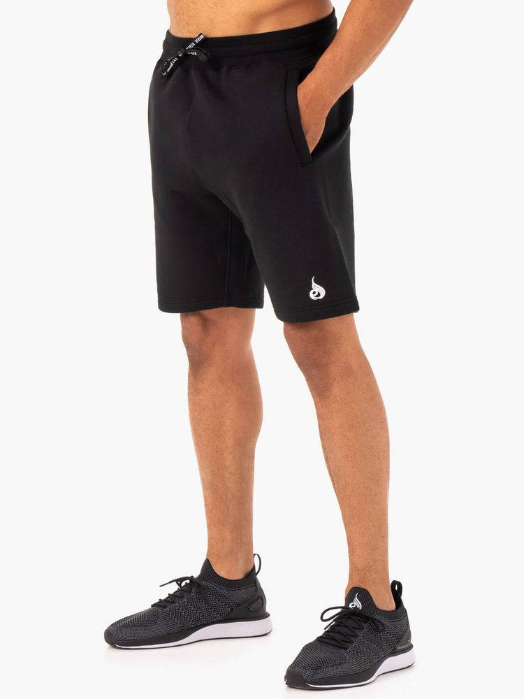 Szorty Męskie Ryderwear Men Shorts Recharge Track Czarne | PL2745OR